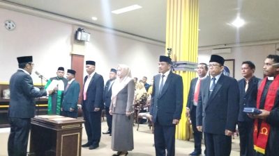 Pj.Bupati Bangkep Lantik 12 Pejabat Tinggi Pratama Dilingkup Pemkab Bangkep