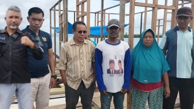 POSBI Salurkan Donasi Pada Korban Puting Beliung Di Desa Montop Banggai Kepulauan