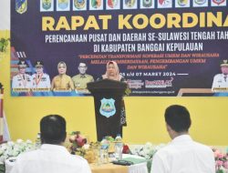 Kabupaten Banggai Kepulauan Menjadi Tuan Rumah Rapat Koordinasi Pemberdayaan Koperasi dan UMKM Se-Provinsi Sulawesi Tengah Tahun 2024