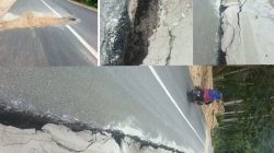 Kondisi Jalan di Depan Lokasi Pembangunan SPBU Peling Tengah Jadi Sorotan, Pengguna Jalan Khawatir Potensi Longsor