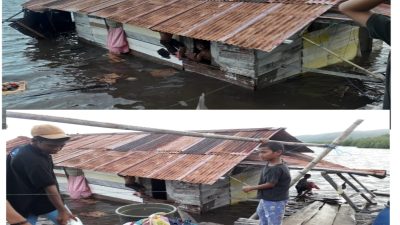 Angin Puting Beliung Robohkan Satu Rumah Suku Bajau di Desa Montop, BPBD Ambil Tindakan Siaga