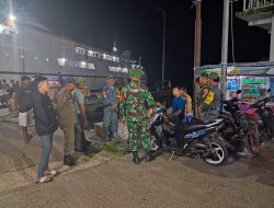 Koramil 1308-10/Salakan Gelar Patroli Kamtibmas di Wilayah Ibu Kota Salakan