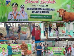 Bantuan Kurban Gubernur Sulteng Disalurkan ke Empat Desa di Banggai Kepulauan