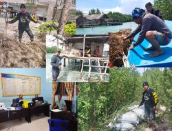 Satpolairud Polres Bangkep Bongkar Perdagangan Ilegal Bambu Laut dan Bahan Bom Ikan di Banggai Laut