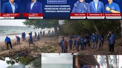 Sambut HUT Ke-25 Partai Demokrat Banggai Kepulauan Gelar Aksi Gerakan Langit Biru Indonesia Asri
