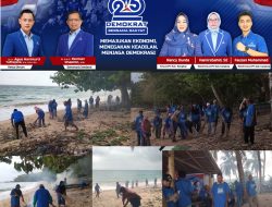 Sambut HUT Ke-25 Partai Demokrat Banggai Kepulauan Gelar Aksi Gerakan Langit Biru Indonesia Asri